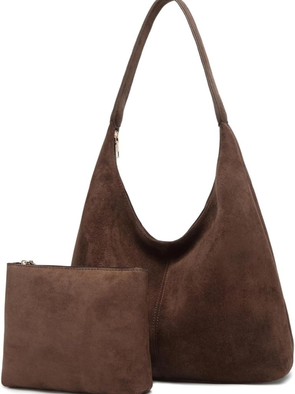 Chic Slouchy Suede Hobo Bag for Women | Casual Shoulder Tote Purse for Work